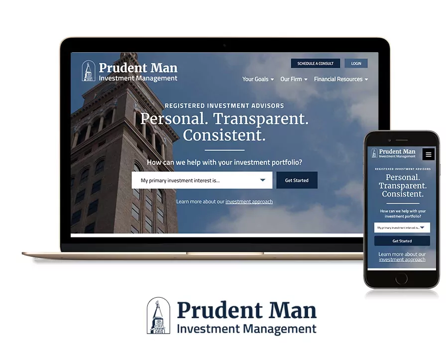 investment banker website design