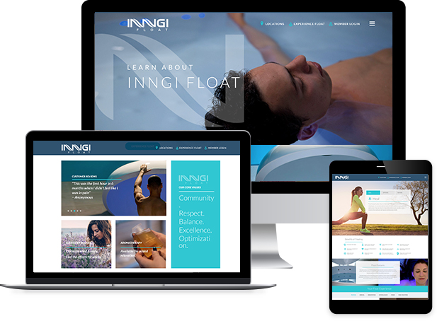Inngi Float Site on Macbook