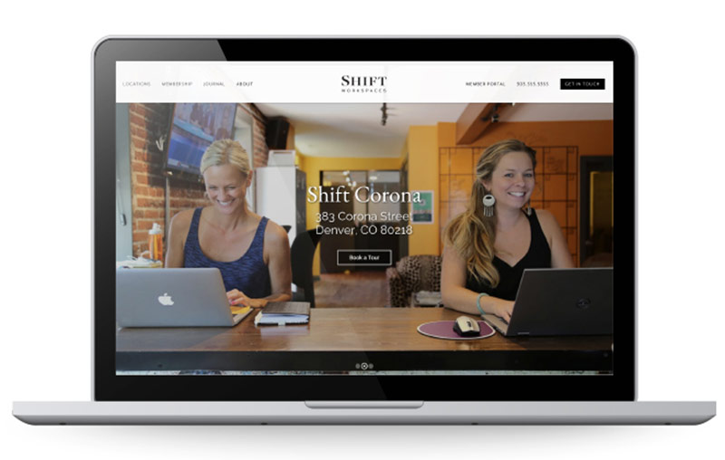 Shift Workspaces Site on Macbook