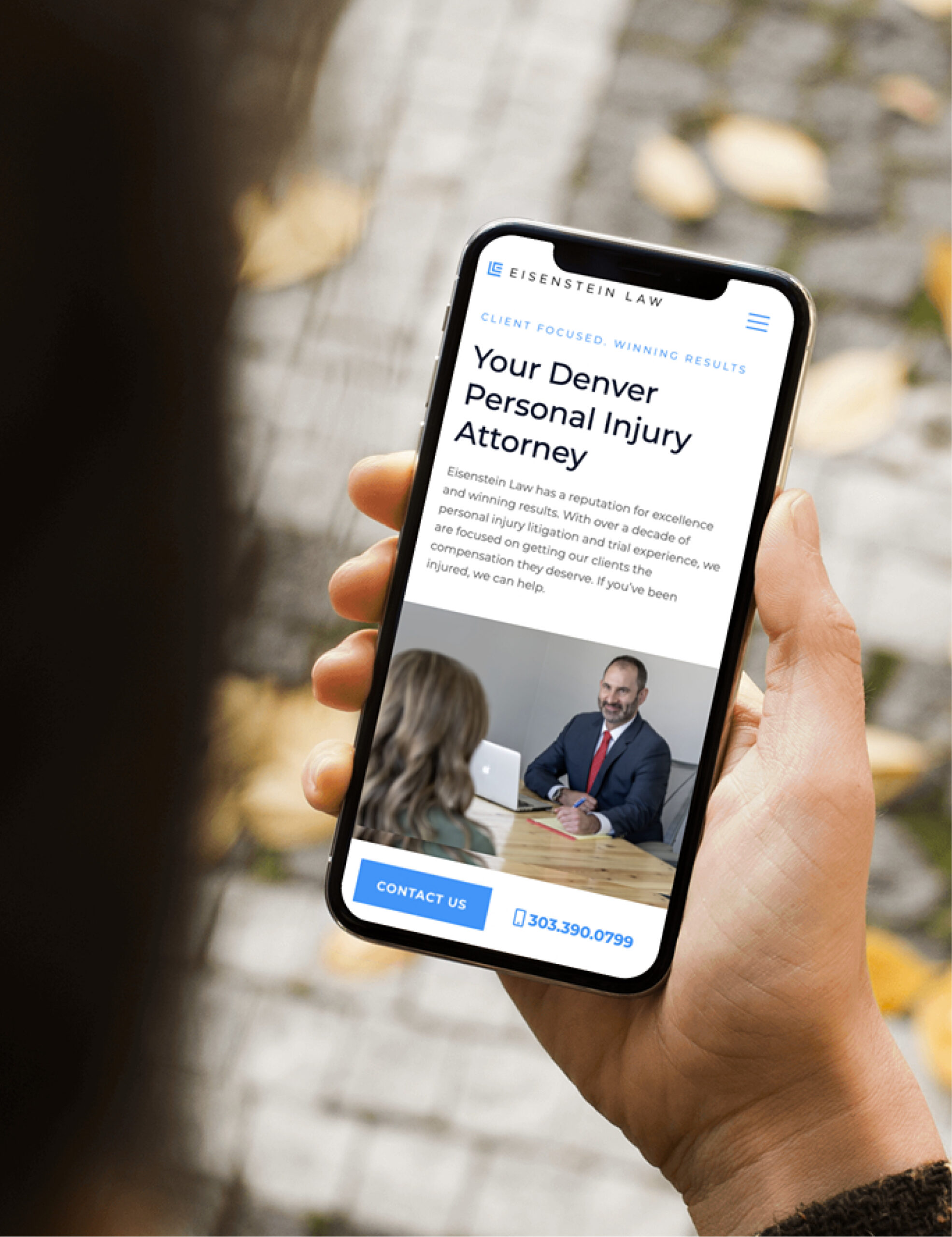 Eisenstien law mobile website