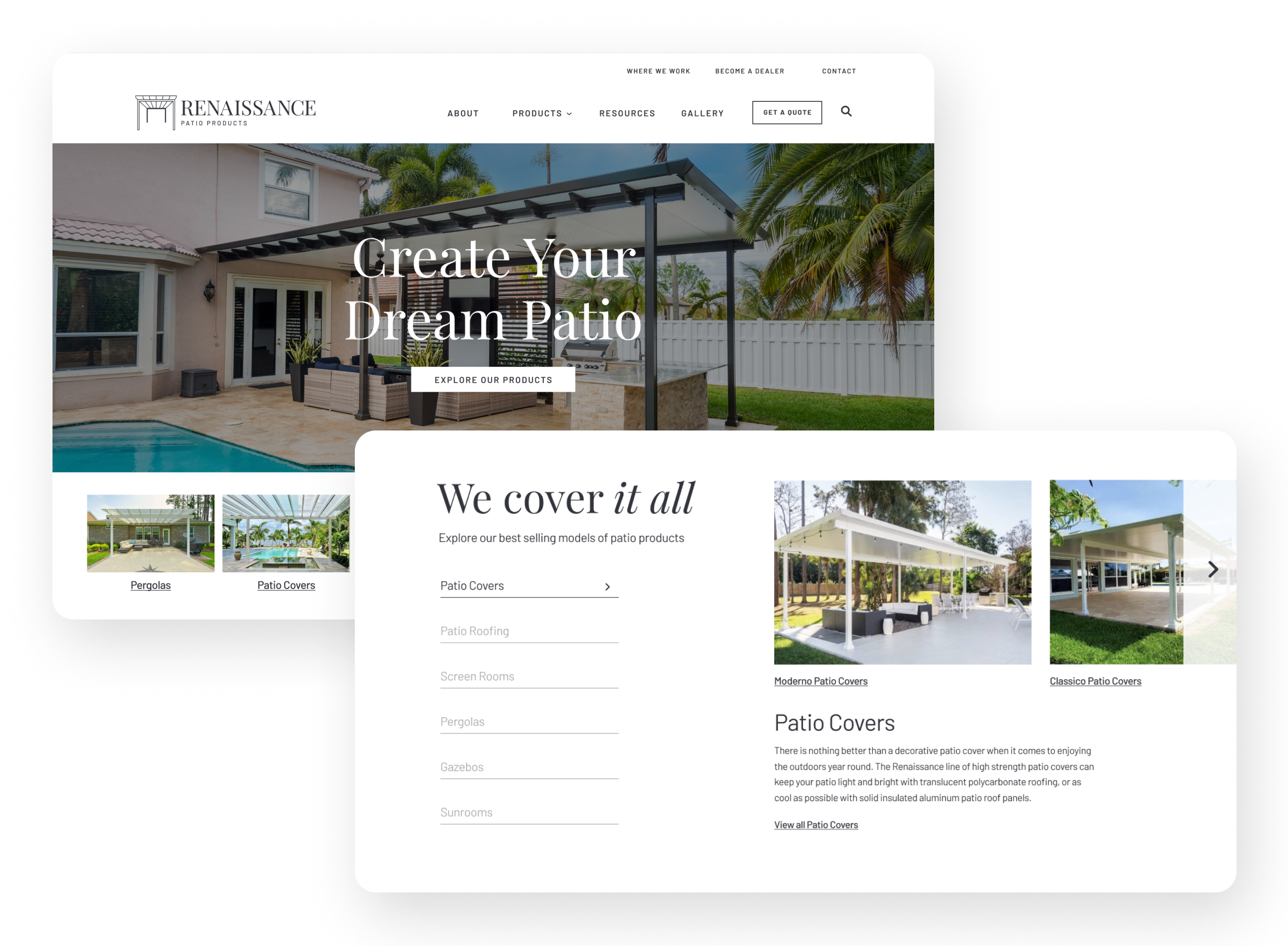 Renaissance Patio: Creating a Modern Brand and Conversion-driven Website