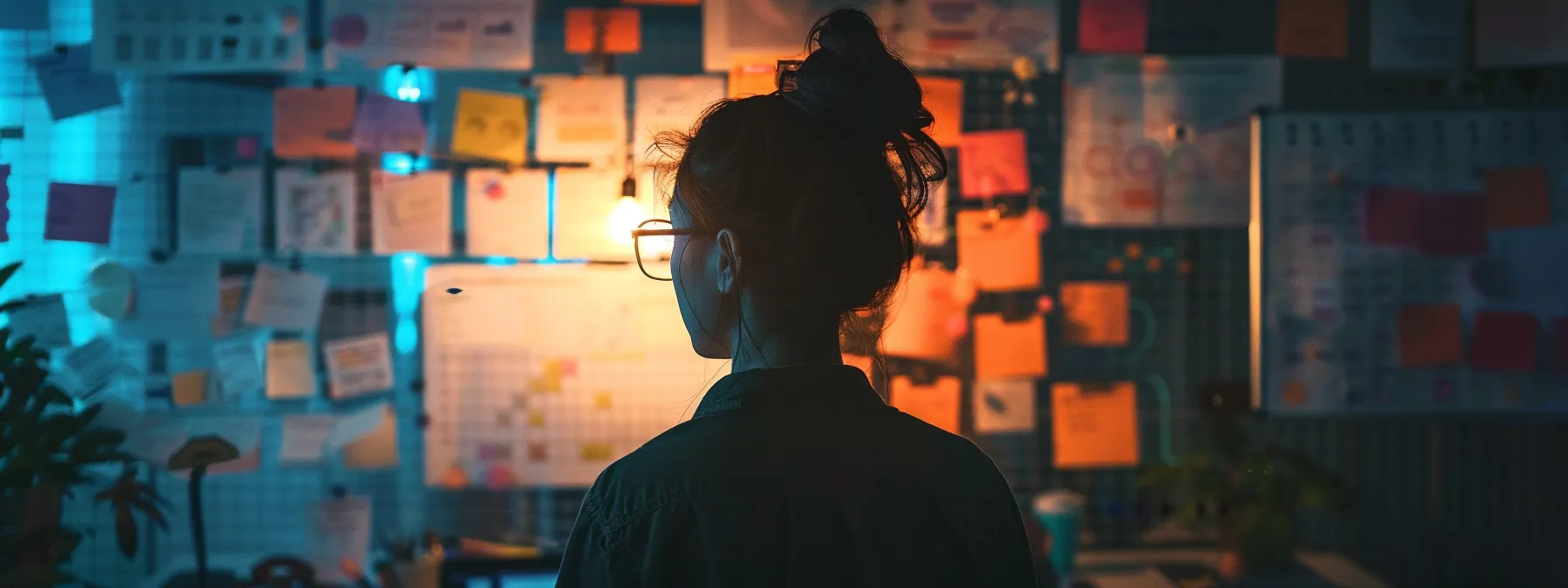 a person carefully crafting their brand's voice and messaging with a clear, organized editorial calendar.