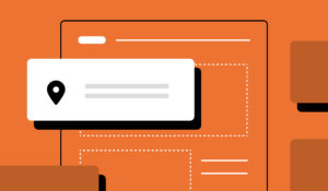 Website notification interface with message overlay