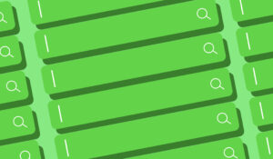 Green UI pattern representing structured content blocks