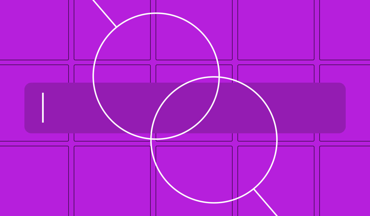 Abstract UX design graphic with circular elements