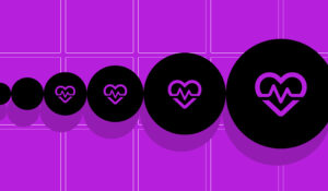 Health and wellness app interface with icons