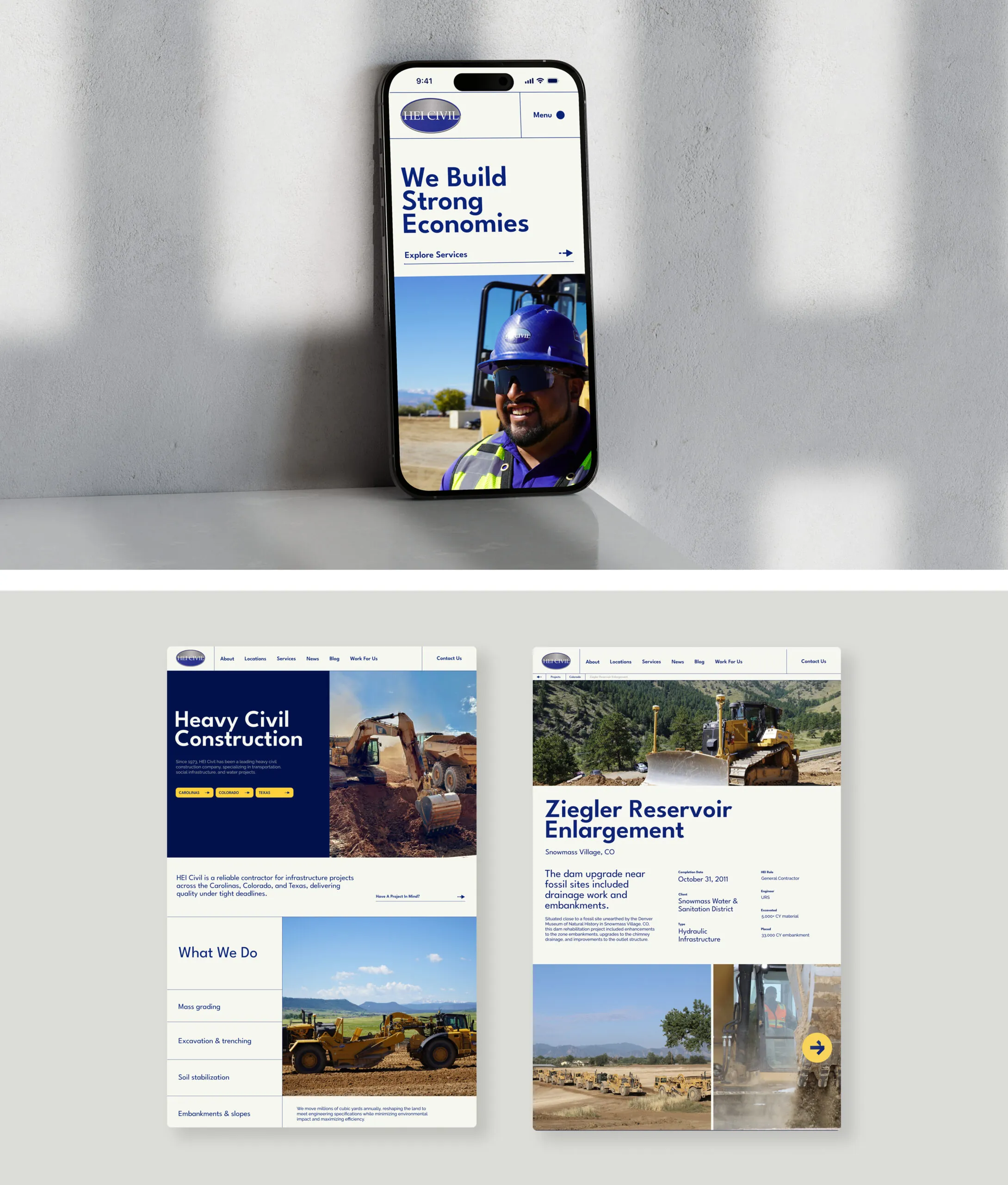 Web Design for Construction