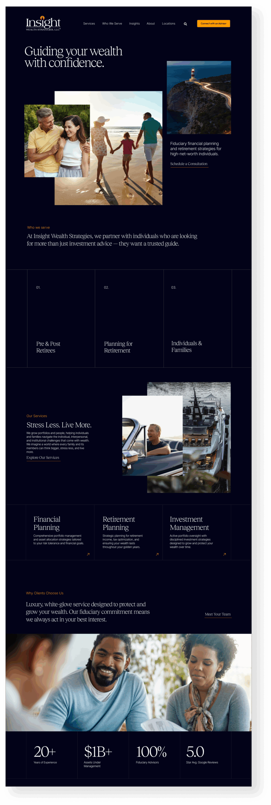Insight to Wealth: Modern Website Redesign for a Leading Fiduciary Wealth Management Firm