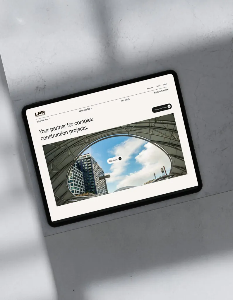 Construction website design