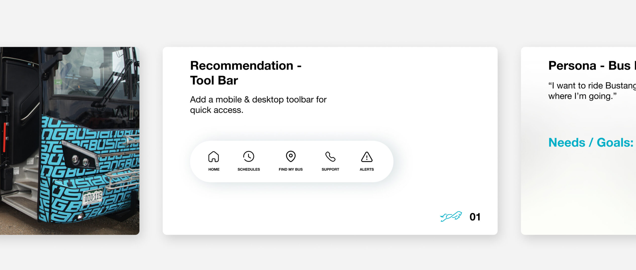 Website UI components with content modules