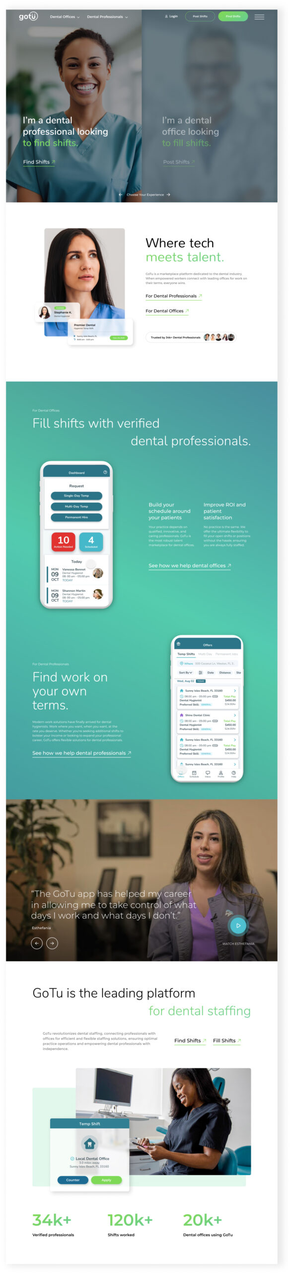 Interface on teal background with UI elements