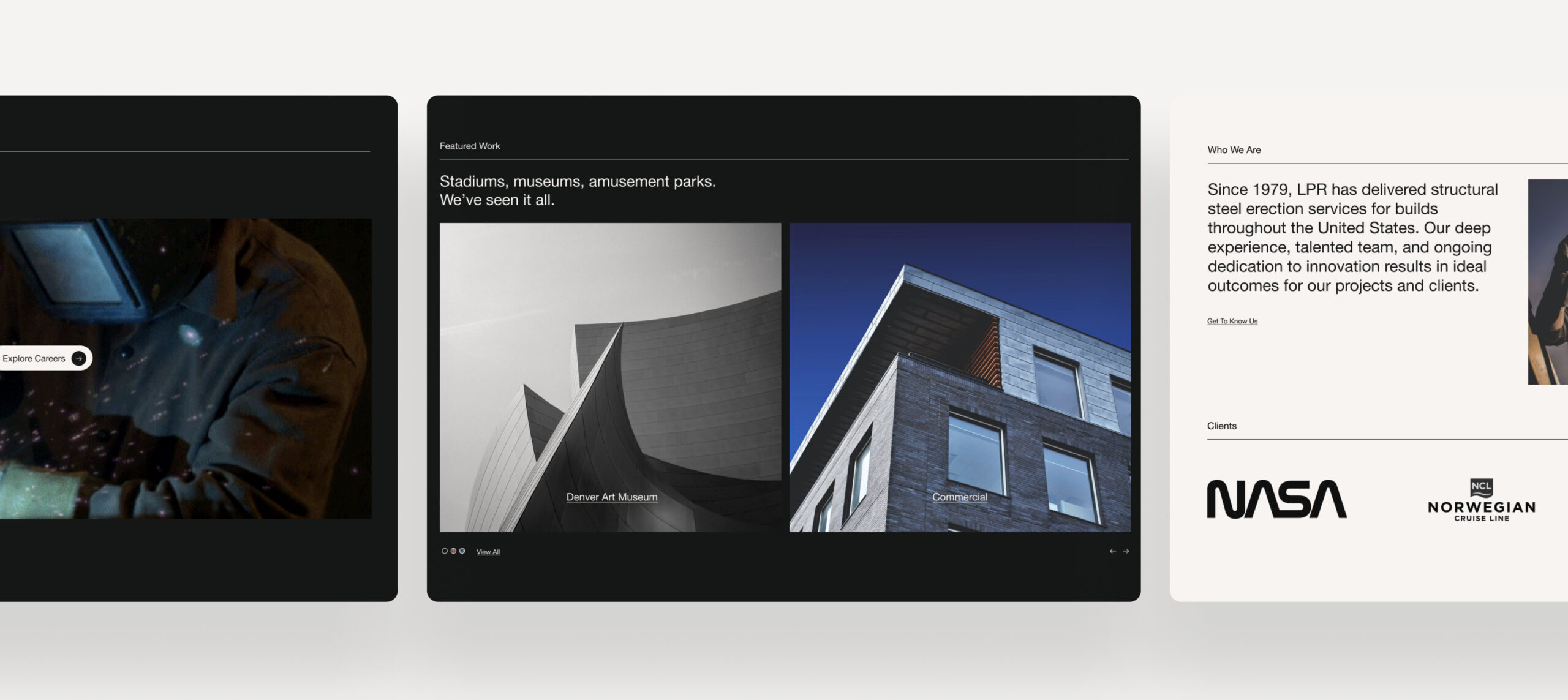 Responsive website design across desktop screens