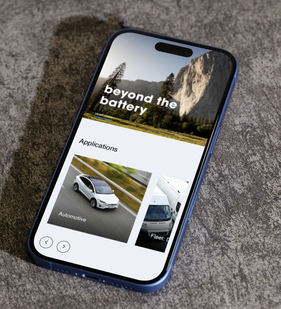 Smartphone displaying mobile ecommerce interface