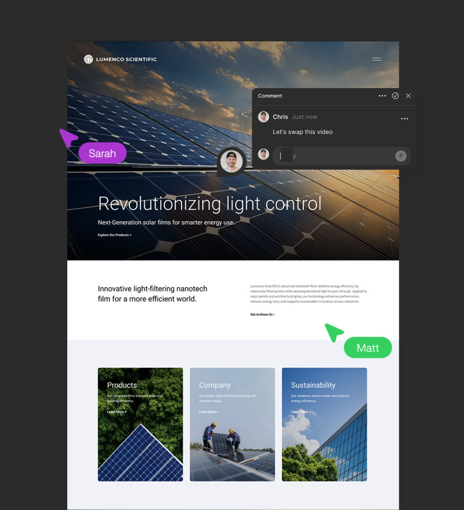 Smartphone displaying mobile website interface on stone surface
