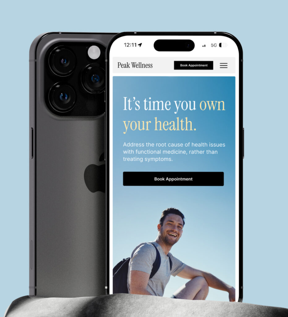 Smartphone displaying mobile app interface with health content