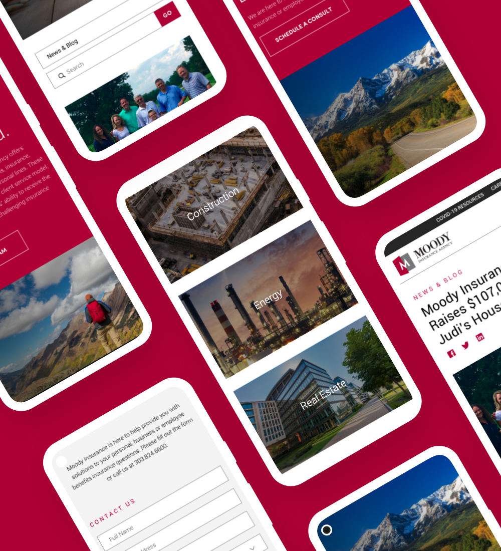 Person using laptop to interact with website interface