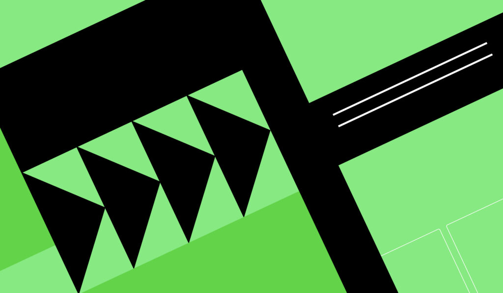 Abstract UI pattern with geometric shapes