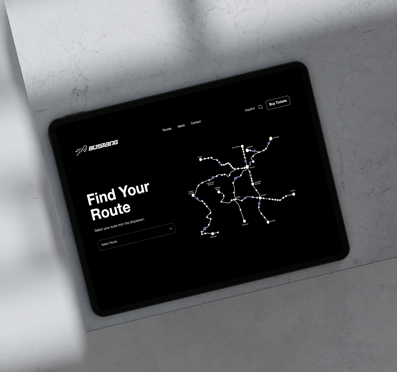 Mobile app interface with dark theme UI