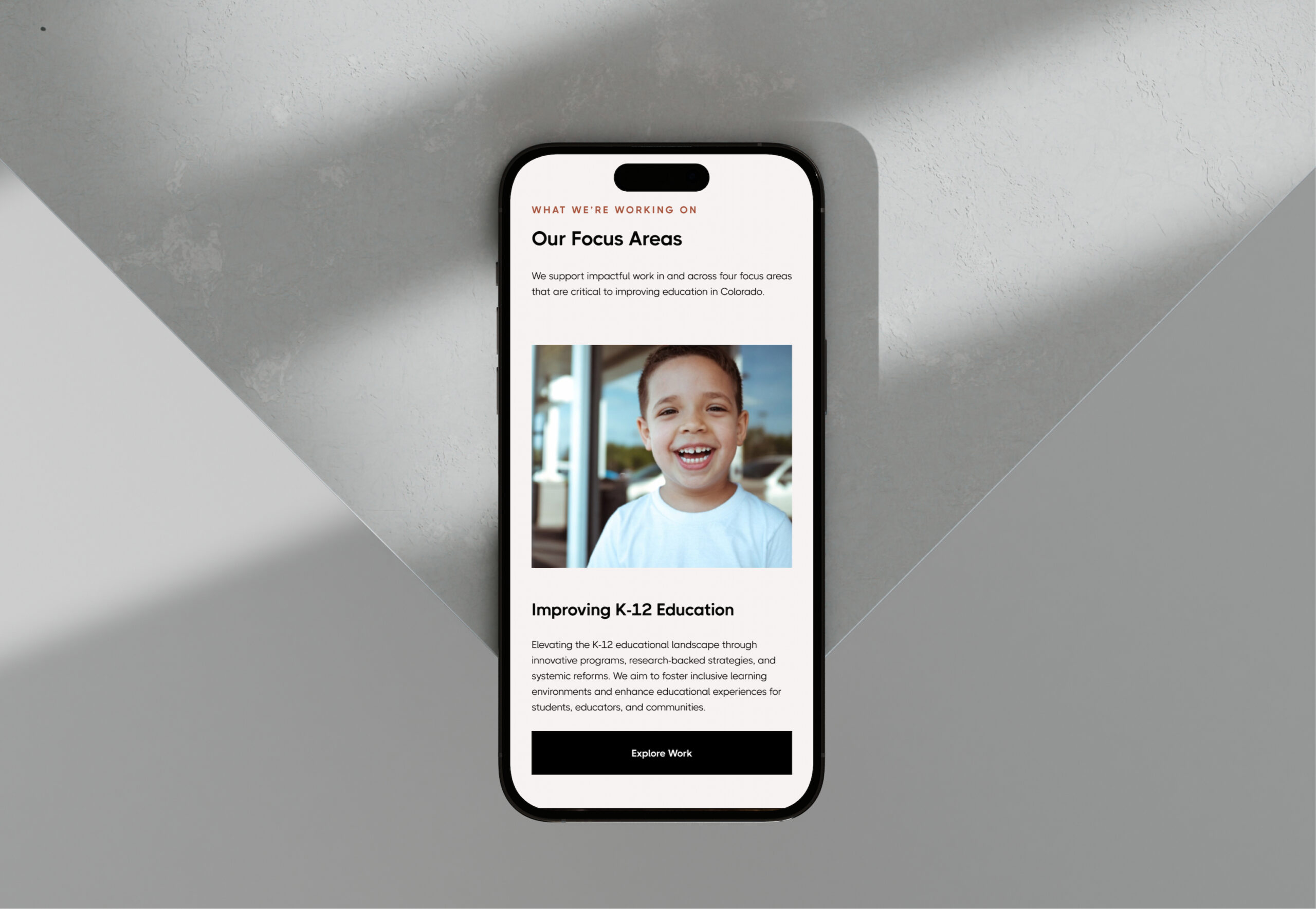 Mobile app login or profile screen interface