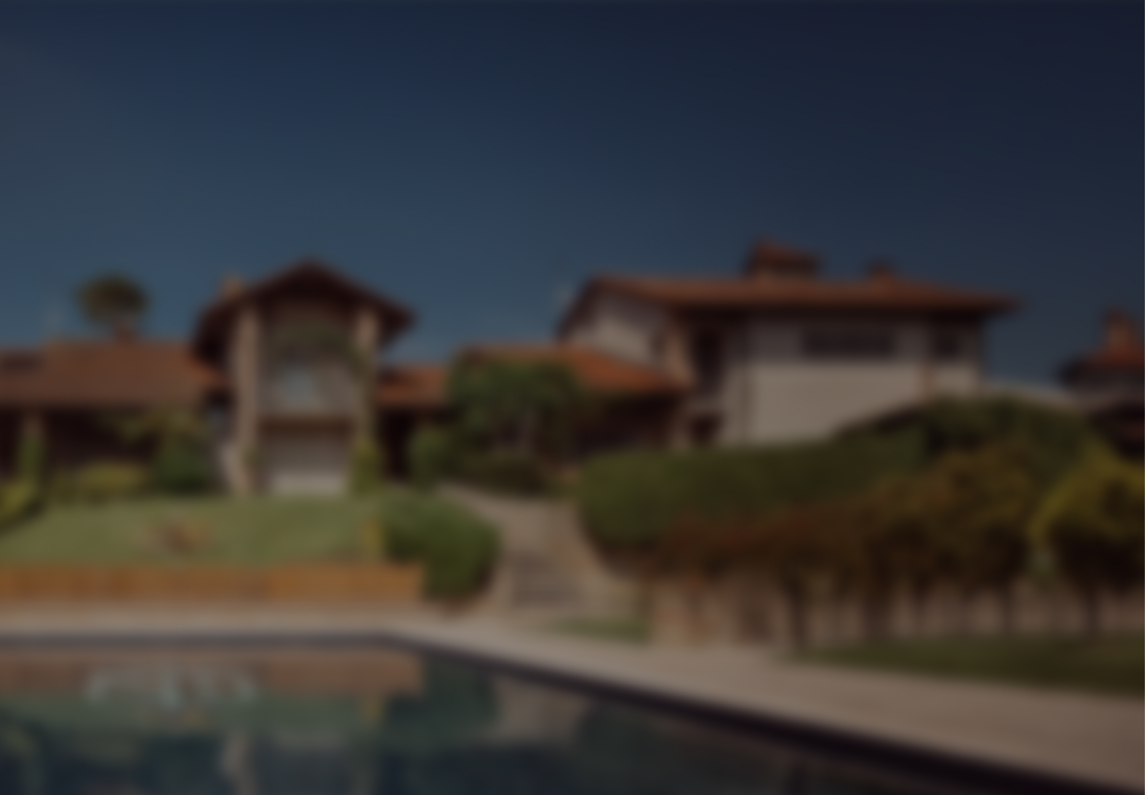 Luxury home exterior with pool and modern design