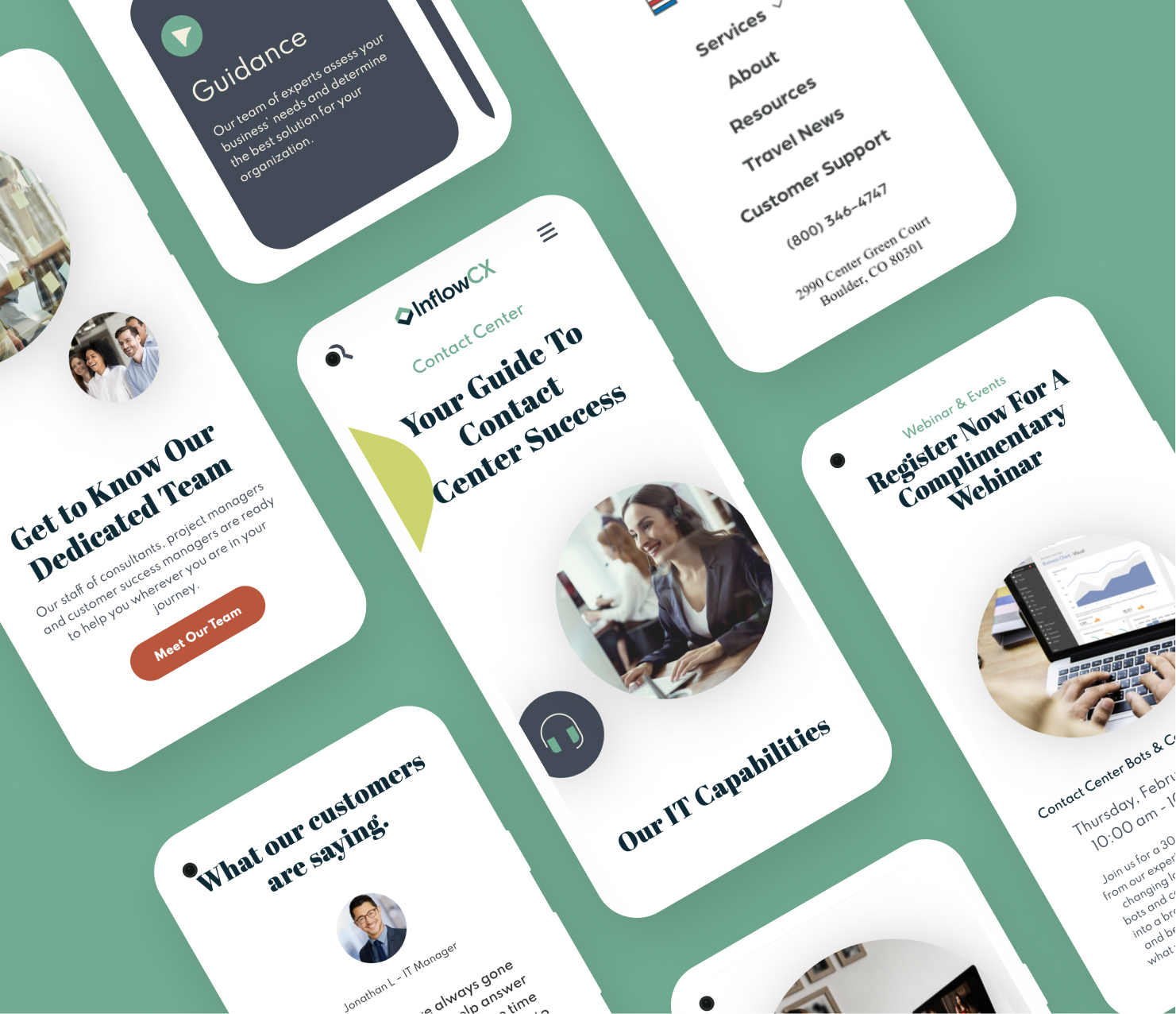 Mobile app UI design with multiple screen layouts