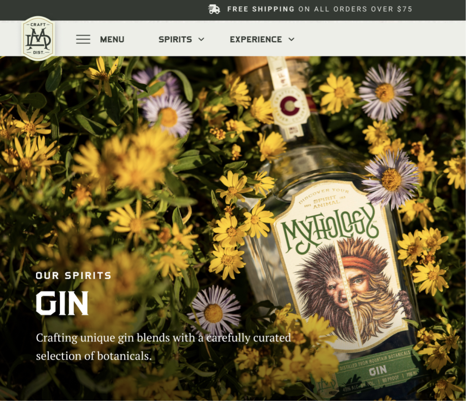 Product packaging displayed in outdoor brand photography