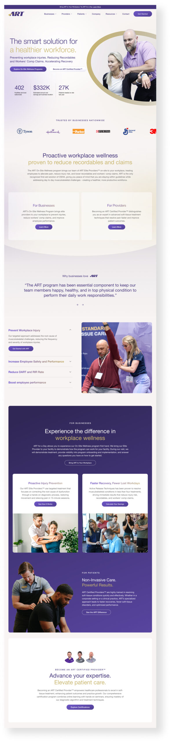 Active Release Techniques Website Design