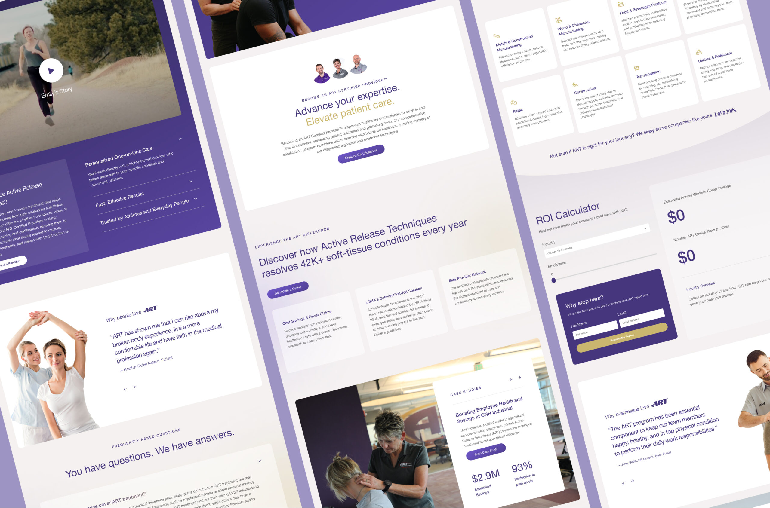 Active Release Techniques Website Design