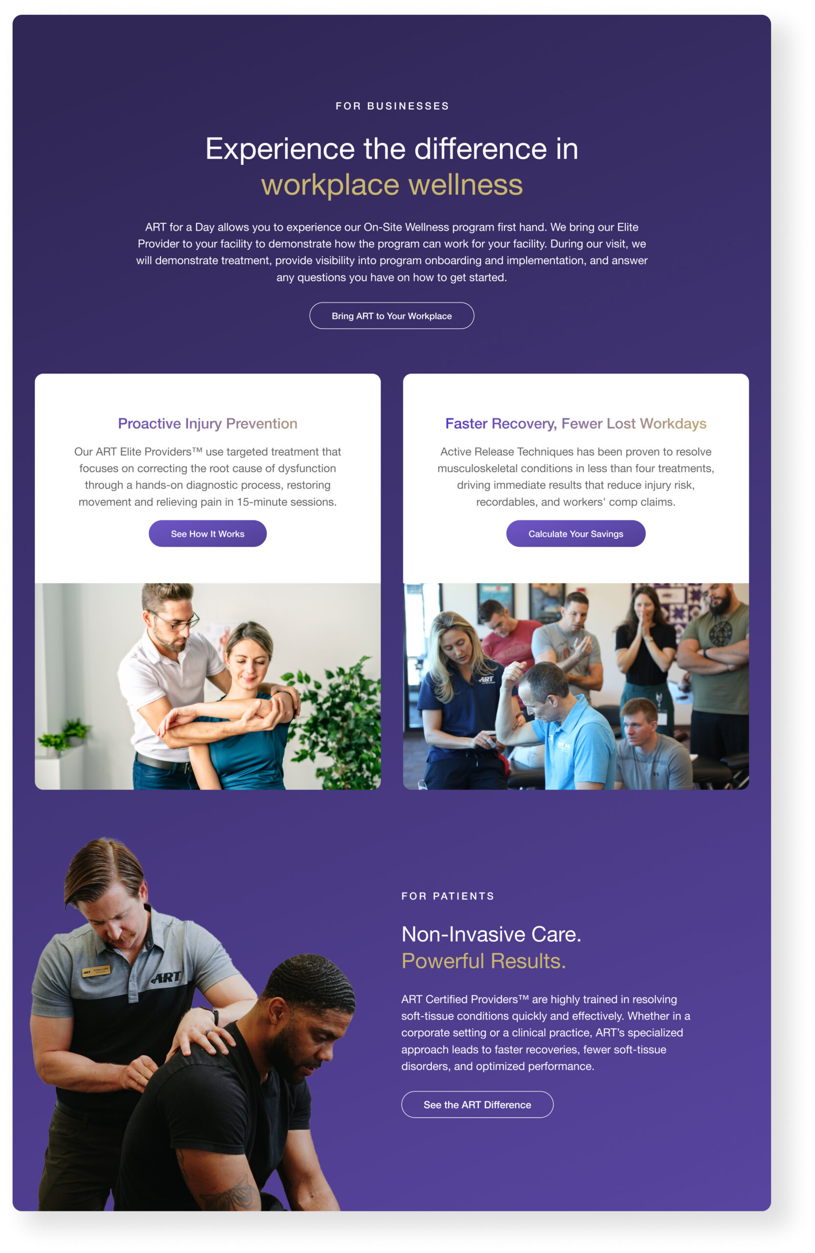 Active Release Techniques Website Design