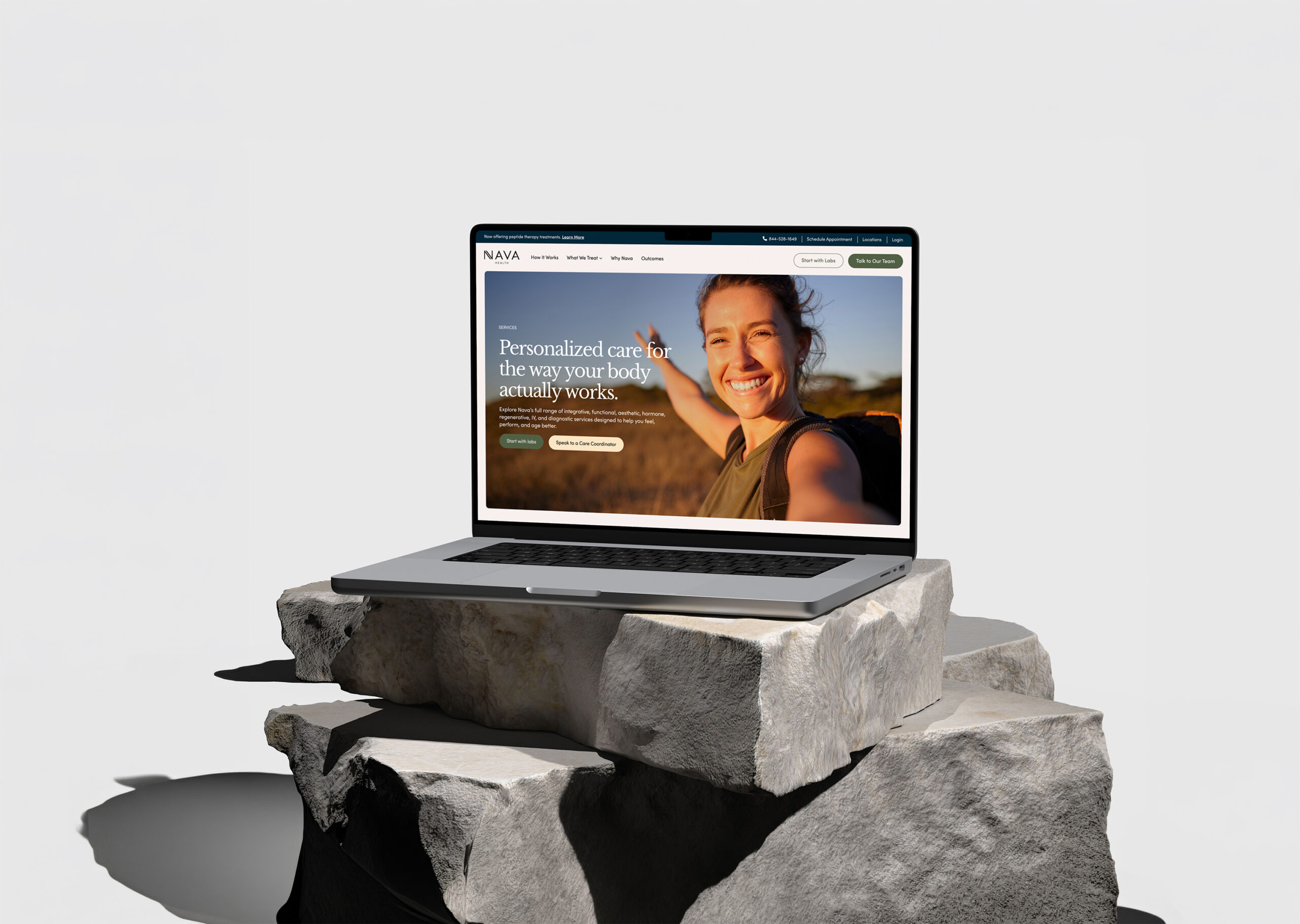 nava health functional medicine website design