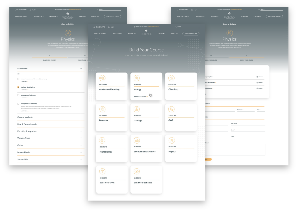 Science Interactive Course Builder Feature